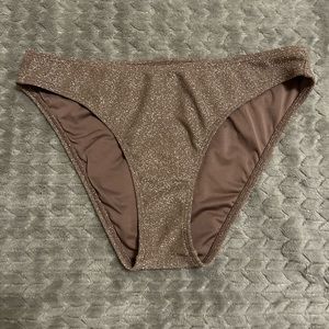 Brown Glittery Aeropostale Bikini Bottoms